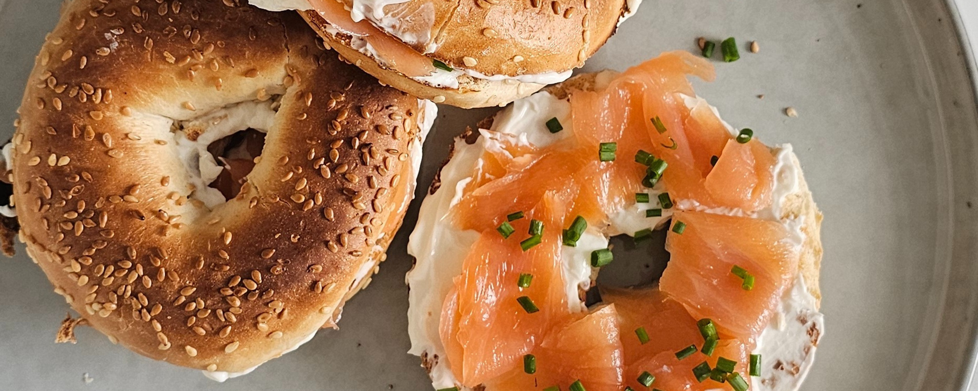 Classic Salmon & Cream Cheese Homemade Bagels